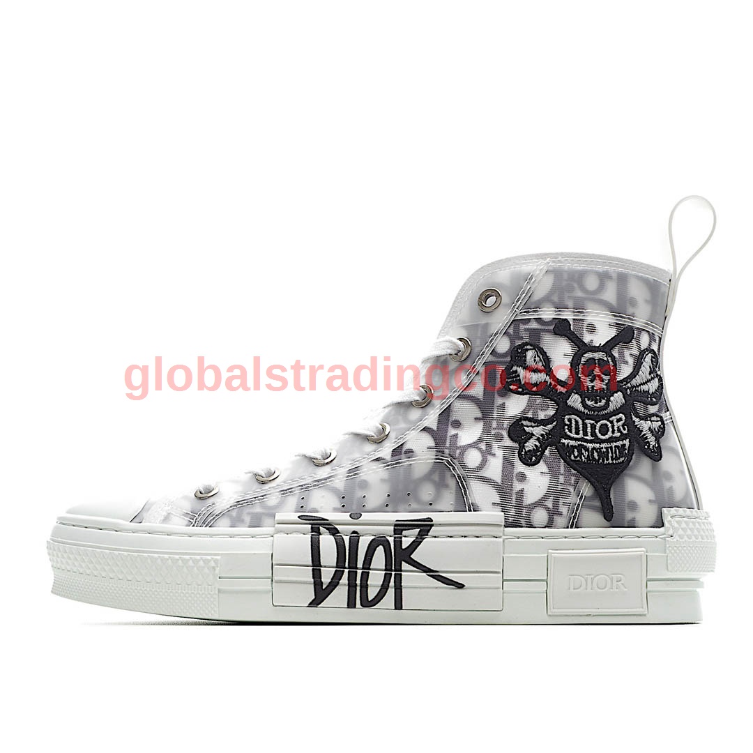 Dior B23 Oblique Slip-on Low Top Sneakers Sheer Print Sneakers